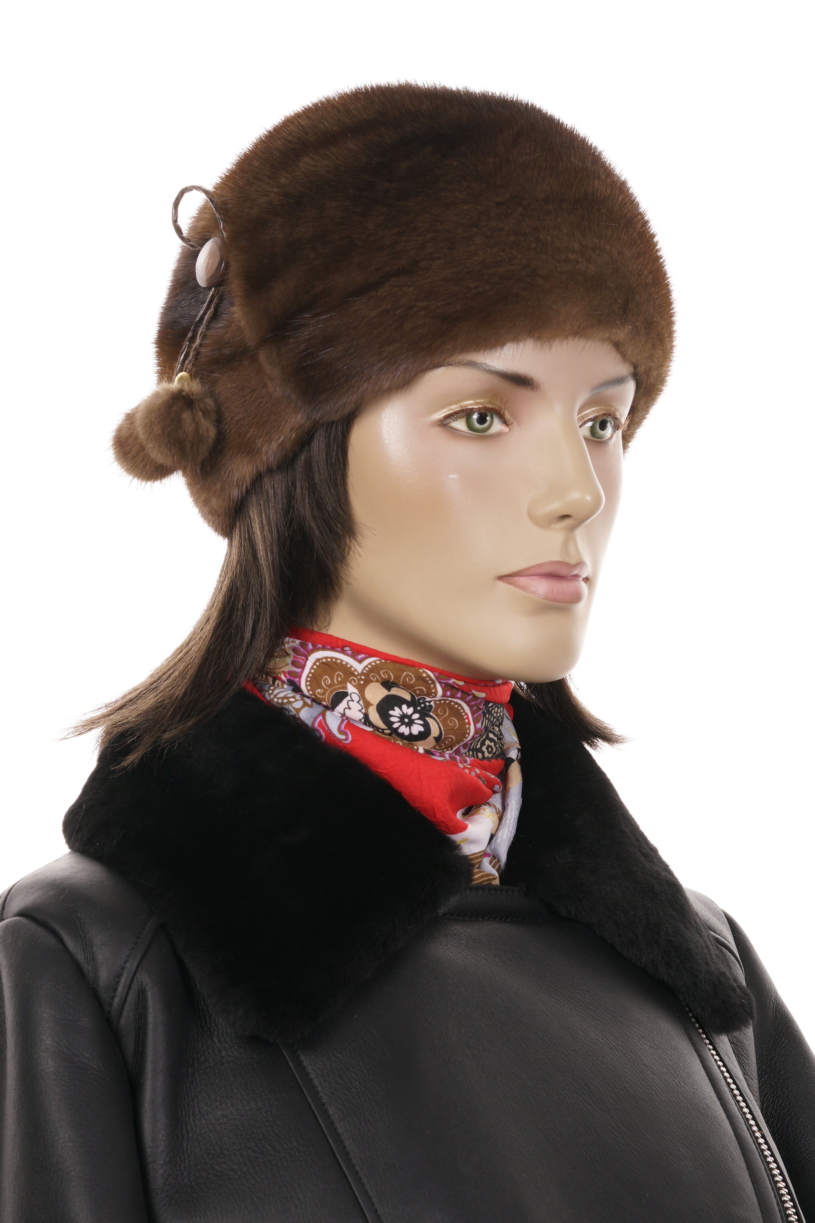 Шапка женская из норки 8017439-5