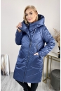 Женское пальто из текстиля с капюшоном 8024033-2